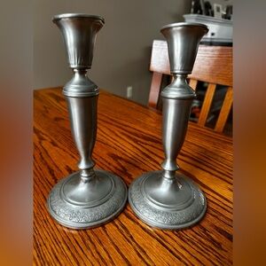 Pewter Candle Holders